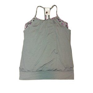 Ivivva by Lululemon Double Dutch Tank - Grey and Pink - Size 12
